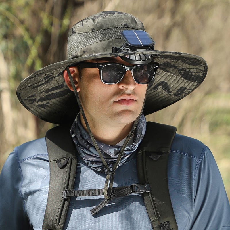 🏆 50K+ SOLD! ⚡2025 New Ultralight Solar Fan Sun Hat – Lighter Than a Baseball!⚾(Only 11oz)