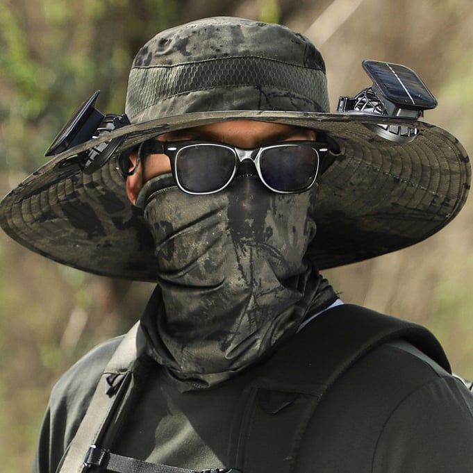 🏆 50K+ SOLD! ⚡2025 New Ultralight Solar Fan Sun Hat – Lighter Than a Baseball!⚾(Only 11oz)