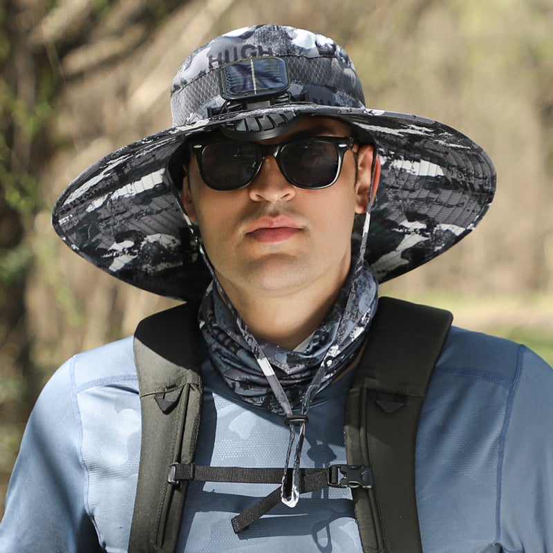 🏆 50K+ SOLD! ⚡2025 New Ultralight Solar Fan Sun Hat – Lighter Than a Baseball!⚾(Only 11oz)